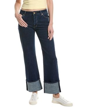 Rolla's Heidi Low Pacific Rinse Turn Up Heidi Low Jean - Blue