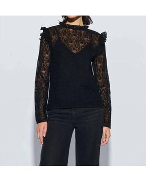 Nation Ltd Cara Lace Top - Black