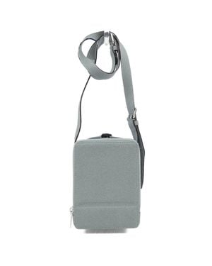 Valextra Trik Track Crossbody Calfskin Crossbody Bag - Gray