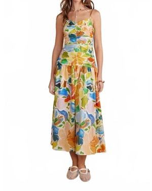 Strut & Bolt Floral Print Maxi Dress - Yellow