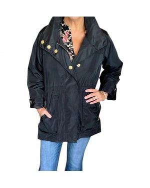 Carole'S Collections Signature Rain Jacket - Black