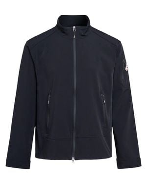 Pyrenex Minimalist Jacket With High Collar - Blue
