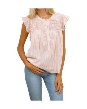Erica Wilson Brooke Top - Pink