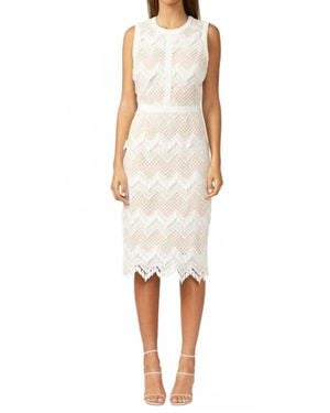 Adelyn Rae Melody Sheath Dress - White