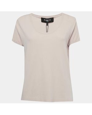 Paule Ka Jersey Short Sleeve Top - Natural