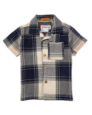 Sovereign Code Soren Button Front T-Shirt - Blue