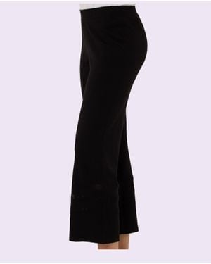 French Kyss Crochet Detail Pant - Black