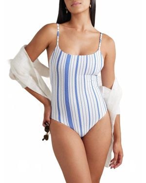 lemlem Elene One Piece Swimsuit - Blue