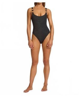 Jets by Jessika Allen Tirari Nights Scoop Neck One Piece - Black
