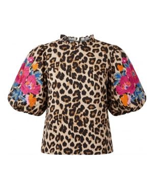 Beeson River Floral Sleeves Blouse - Red