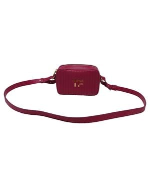 Tom Ford Quilted Camera Bag - Purple