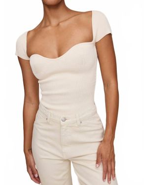 DL1961 Heart Knit Top - White
