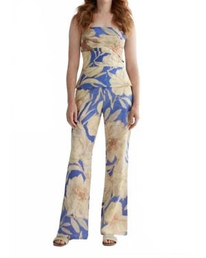 Iris Setlakwe Floral Bustier Top - Blue