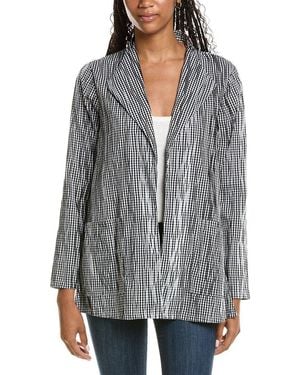 Foxcroft Alana Gingham Jacket - Gray