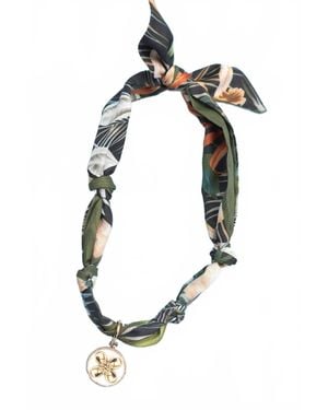 Josslyn by Wall to Wall Handcrafted Scarf Necklaces - Metallic