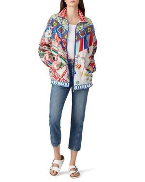FARM Rio Carnival Windbreaker Jacket - Blue