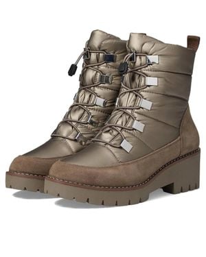 Blondo Daylor Snow Boots Taupe Round Toe Waterproof Ankle Htat512 - Brown