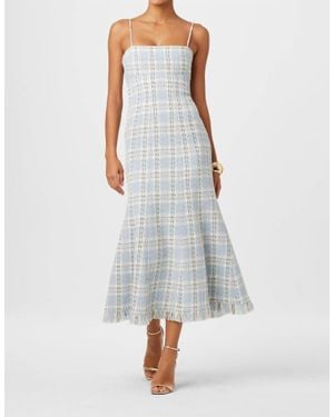 Toccin Josephine Fringe Bottom Dress - White