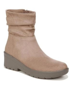 Bzees Berkley I7219F1-200 Boots Wedge Heel Ankle Bootie Lion1040 - Brown
