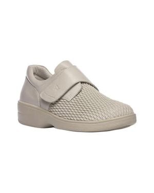 PropÃ©t Propet Olivia Wprx25Bo Bone Leather Low Top Lifestyle Shoes Zap819 - Gray