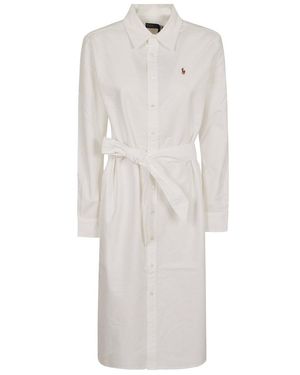 オールインワン・サロペット Polo Ralph Lauren Ls Stphne Dr-Long Sleeve-Day Dress Polo Ralph Lauren Ls Stphne Dr-Long Sleeve-Day Dress in Blue