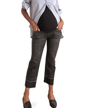 HATCH Maternity The Over The Bump Straight Maternity Jean - Black
