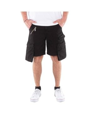 Gcds Ultracargo Mid-Rise Denim Shorts - Black