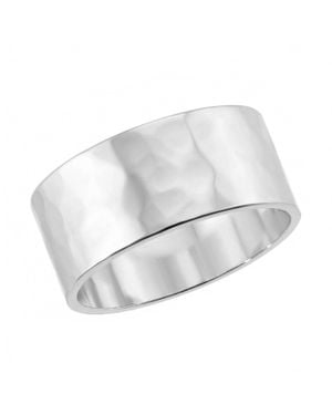 Eklexic 9.5Mm Hammered Ring - White