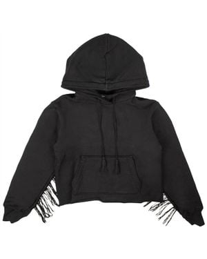 Amiri Fringe Hoodie - Black