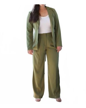 Nylander Madison Pintuck Trouser - Green