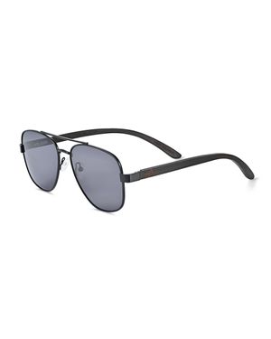 Earth Wood Kotor Polarized Sunglasses - Black