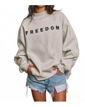 Bucketlist Freedom Legacy Reversible Sweatshirt - Gray