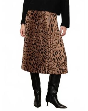 Sanctuary Nostalgia Pleated Midi Skirt - Black