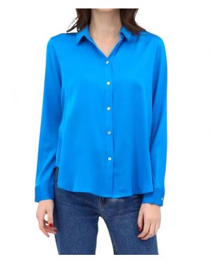 Nouvelle Silk95five Monte Carlo Blouse - Blue