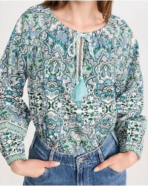 Shoshanna Kellen Long Sleeve Top - Blue