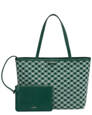 Sam Edelman Felicia Medium Monogram Shopper Tote - Green