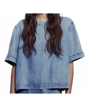 Melissa Nepton Calypso Denim Top - Blue
