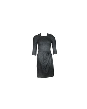 Issa London Polka-Dot Print Dress - Black