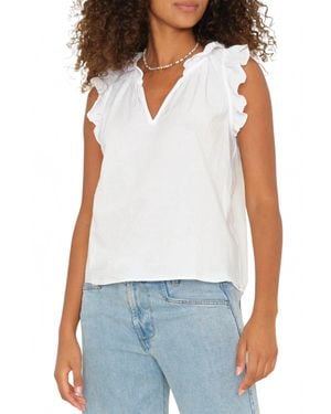 Xirena Bex V-Neck Top - White
