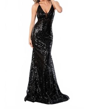 Tella Couture Fit And Flare Dress - Black