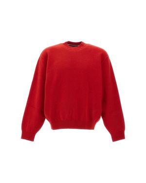 Jacquemus La Maille Pelota Wool Cashmere Sweater - Red