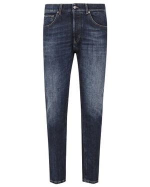 Dondup Dark Dian Skinny-Fit Cotton Jeans - Blue