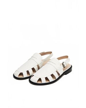 Cordera Slingback Loafer - White