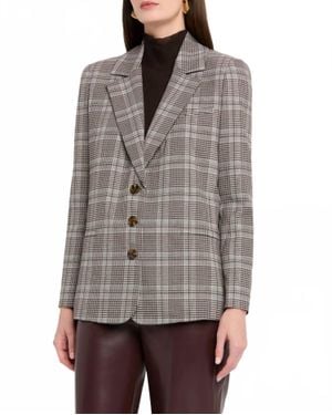 Alice + Olivia Michael Boxy Blazer - Gray