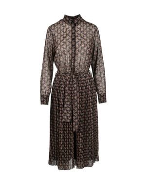 Think! Polyester Dress - Brown