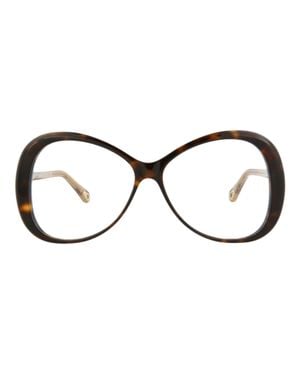 Chloé Round-Frame Bio Acetate Optical Frames - Brown
