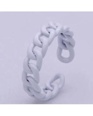 Aim Eternal Enamel Curb Chain Ring - Purple