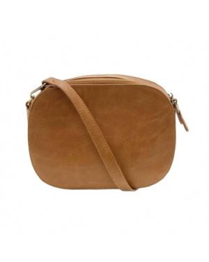 Joy Susan Nora Large Double Zip Camera Crossbody Bag - Brown