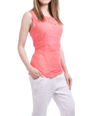 Gigi Moda Lolly Sleeveless Top - Red