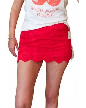 Free People Eyes On You Skort - Red